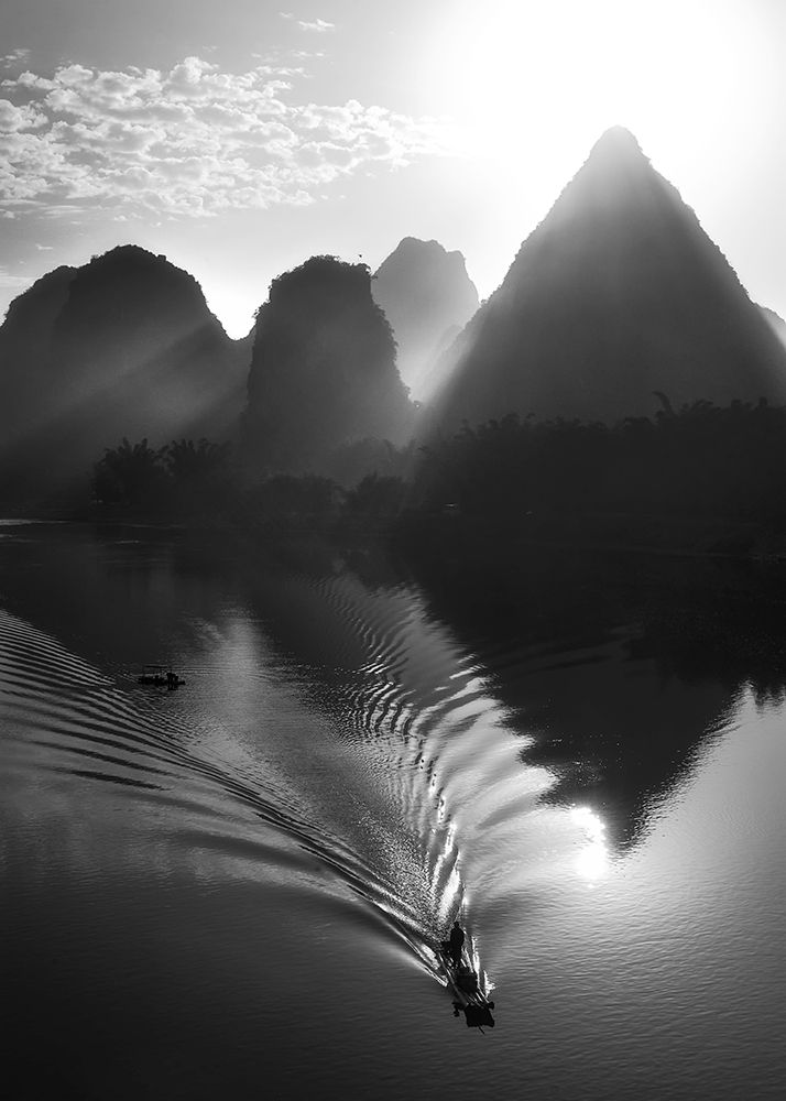 Fisherman at sunrise art print by Fabrizio Massetti for $57.95 CAD