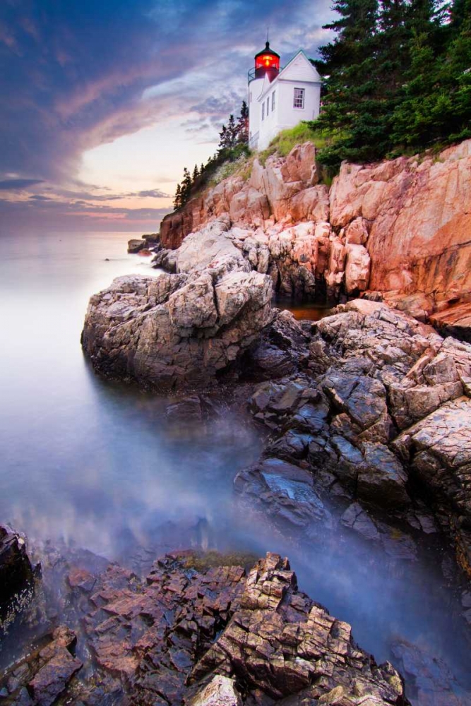 Sunset At Bass Harbor Lighthouse art print by Mircea Costina for $57.95 CAD