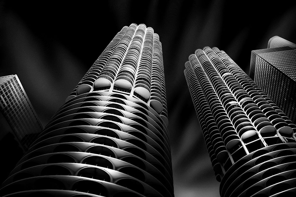 Marina City (Corn Cob) art print by Catherine W. for $57.95 CAD