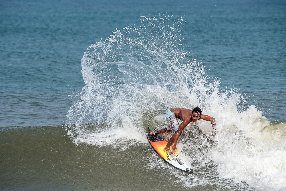 Surfing At Chennai art print by Balasurbramanian GV for $57.95 CAD