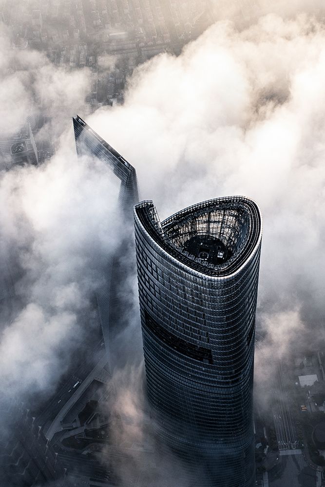 City in the Sky art print by Ran Shen for $57.95 CAD