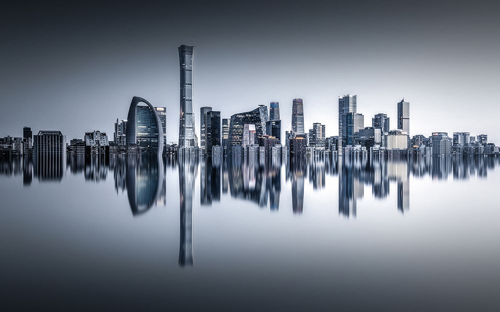 Beijing in the Mirror art print by Ran Shen for $57.95 CAD
