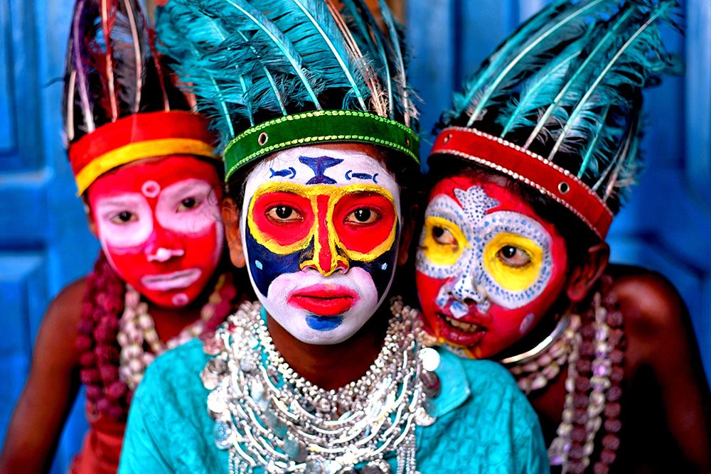 Face Painting art print by Avishek Das for $57.95 CAD
