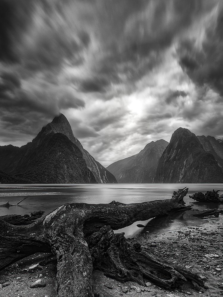 Dance Of The Clouds-Milford Fjord-New Zealand. art print by Xiawenbin for $57.95 CAD