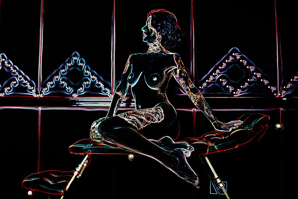 Ekaterina S Model red 101 art print by Rabia Basha for $57.95 CAD