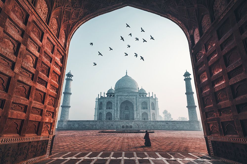 Taj Mahal art print by Milton Louiz for $57.95 CAD