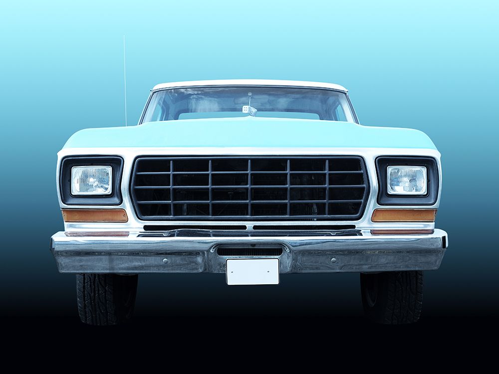 US classic car F150 Pickup truck 1978 art print by Beate Gube for $57.95 CAD