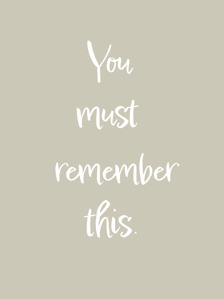 You must remember this art print by 1x Studio II for $57.95 CAD