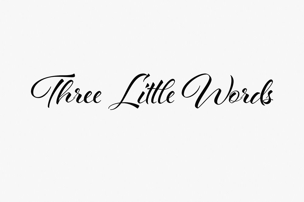 Three little words art print by 1x Studio II for $57.95 CAD