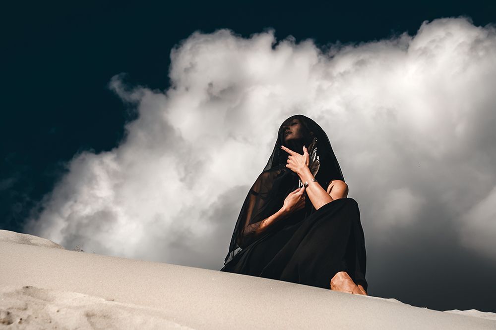 I talk to God, but the sky is empty art print by Ruslan Bolgov (Axe) for $57.95 CAD