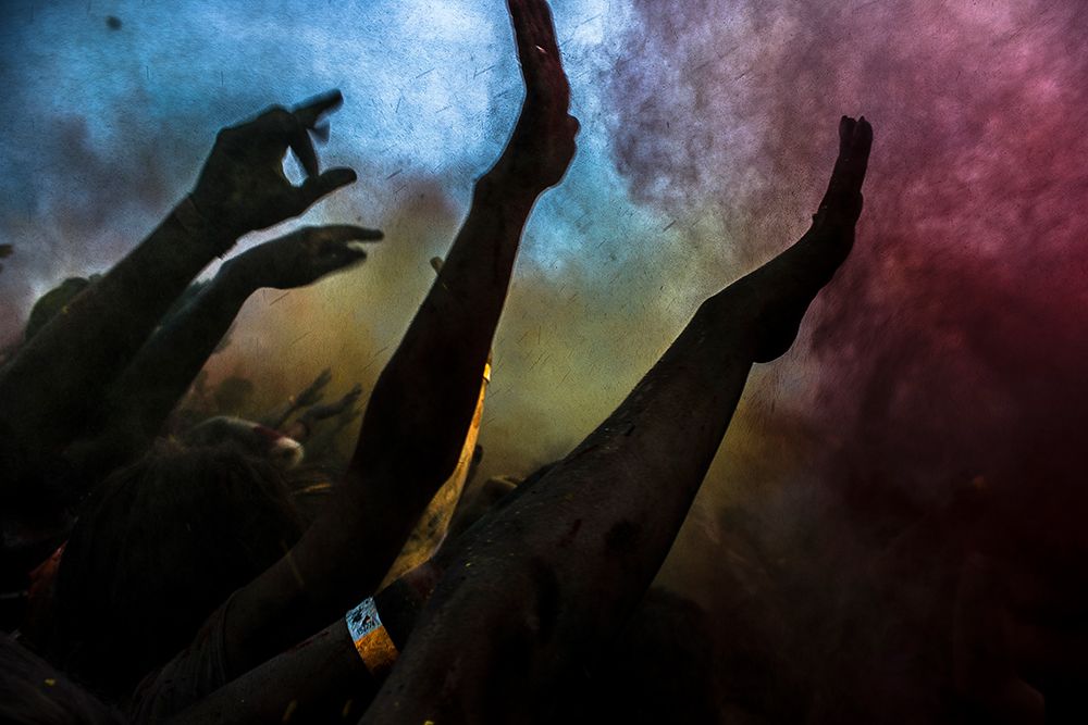 Holi  Festival of Colours art print by Vyacheslav Klimentyev for $57.95 CAD