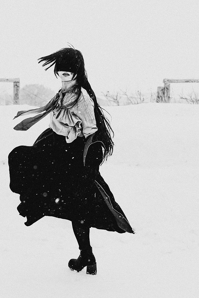 Dance of snow art print by Kurosaki Sangan for $57.95 CAD