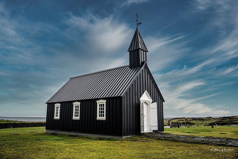 Black Church In Iceland art print by Kristvin Gudmundsson for $57.95 CAD