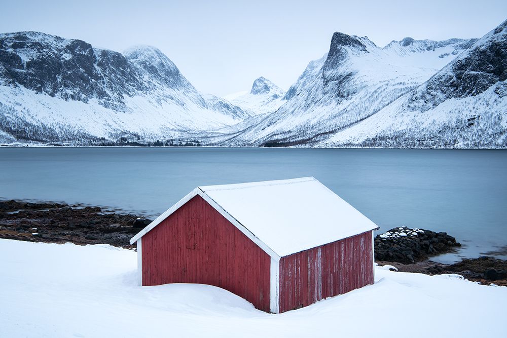 Red Hut art print by Susanne Landolt for $57.95 CAD