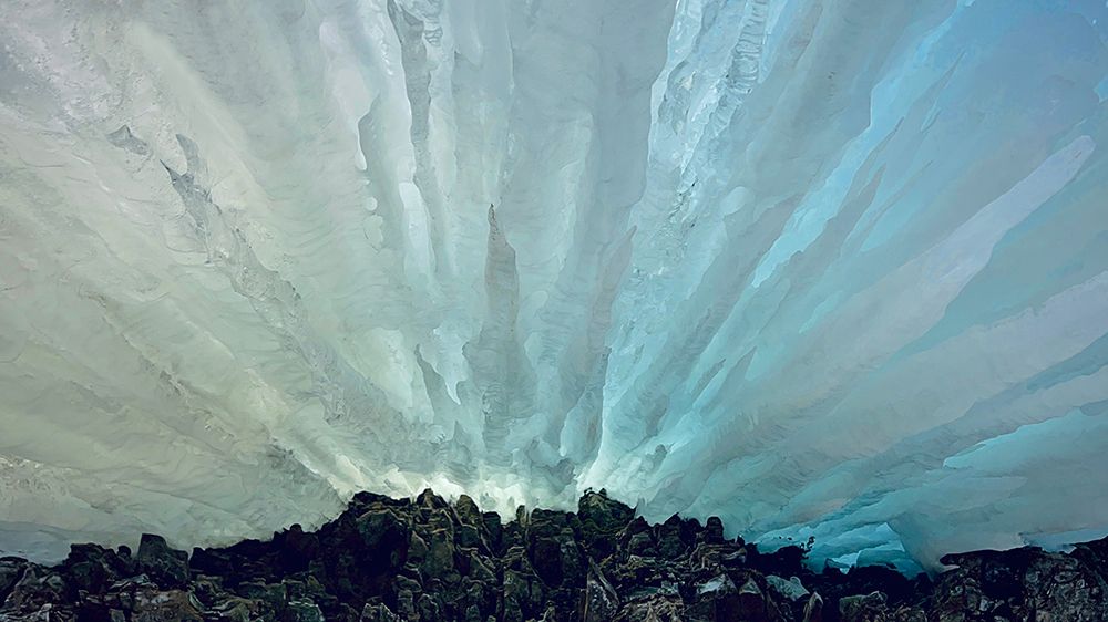 Ice Sky art print by Danling Gu for $57.95 CAD