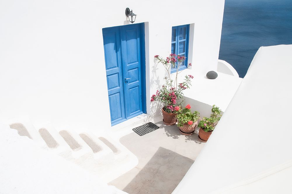 Steps Down To Blue art print by Linda Wride for $57.95 CAD