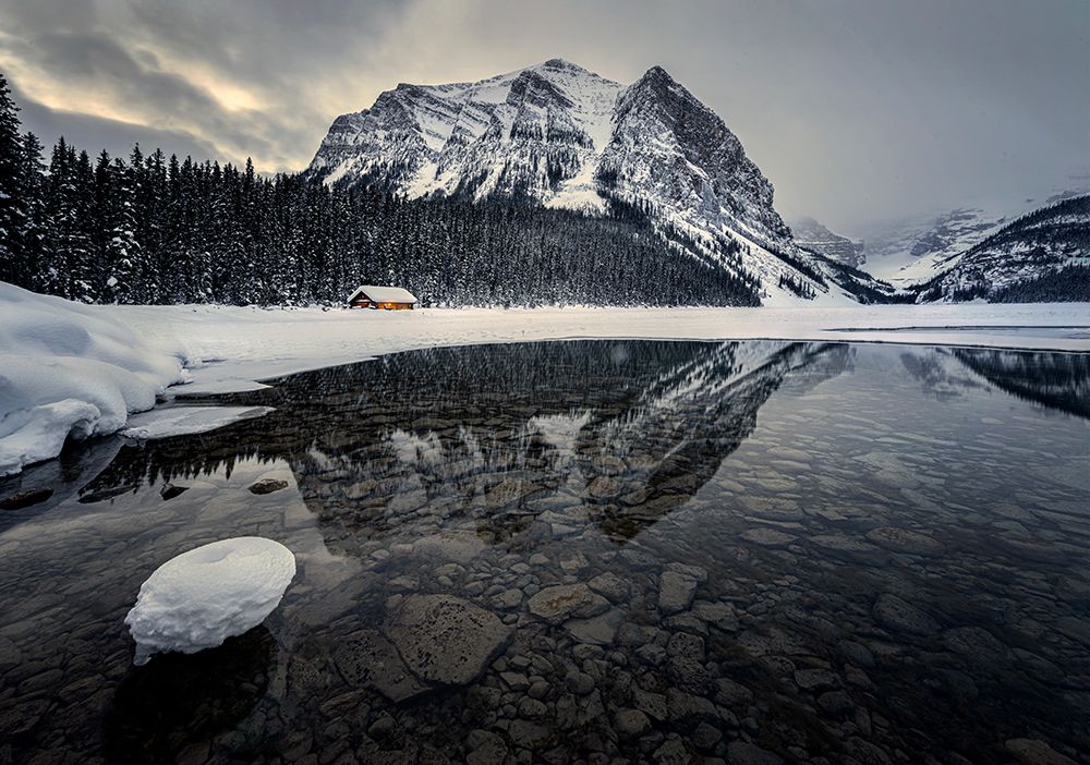 Winter wonderland art print by Ruiqing P. for $57.95 CAD