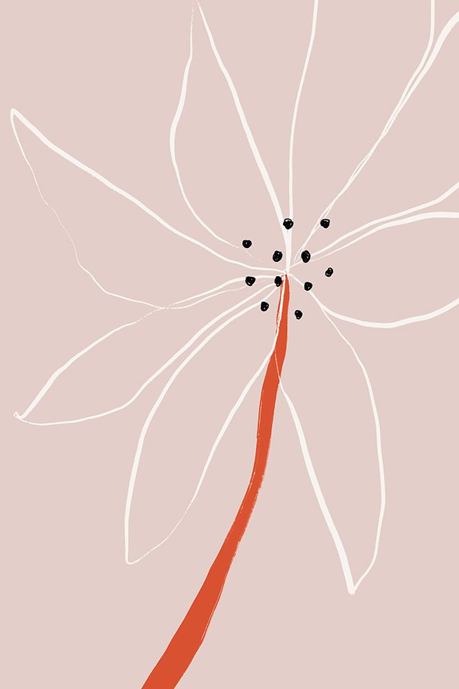 Abstract Flower No 1 art print by Anastasia Sawall for $57.95 CAD
