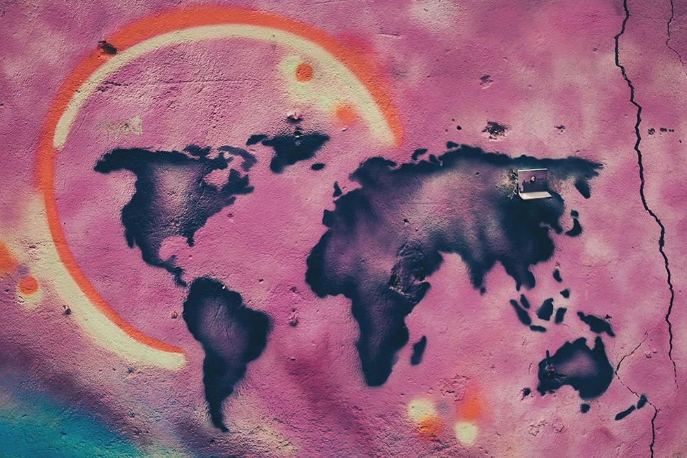 Pink World art print by Tim Mossholder for $57.95 CAD