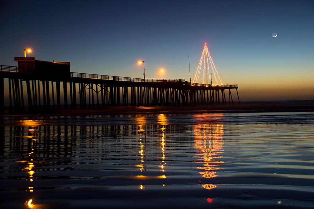 Christmas at Pismo Beach art print by Tim Mossholder for $57.95 CAD