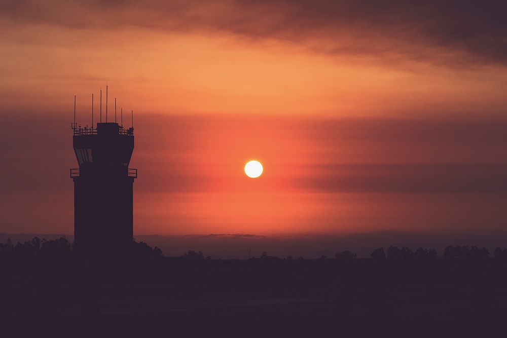 Orange Airport art print by Tim Mossholder for $57.95 CAD