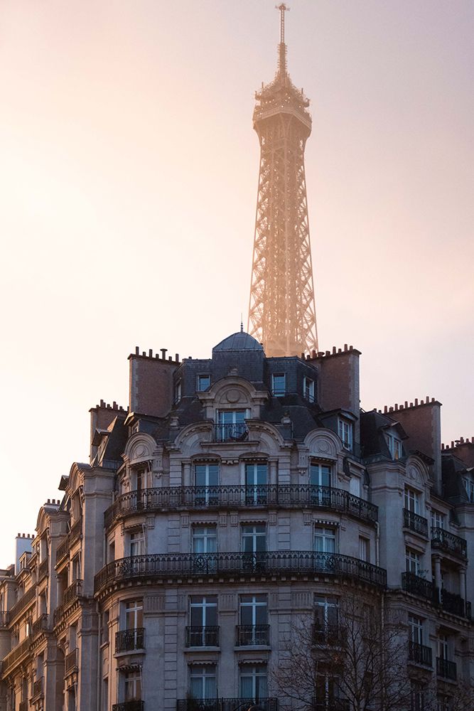 The Peeking Eiffel art print by Yochai Chodus for $57.95 CAD