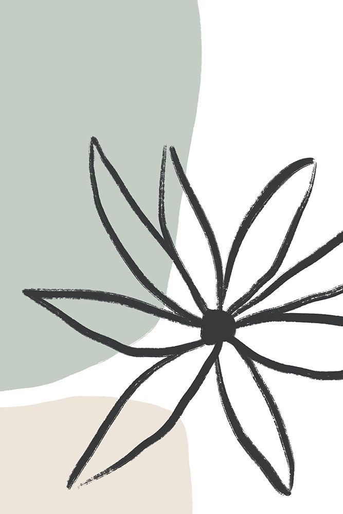 Flower Mint and Cream art print by Anastasia Sawall for $57.95 CAD
