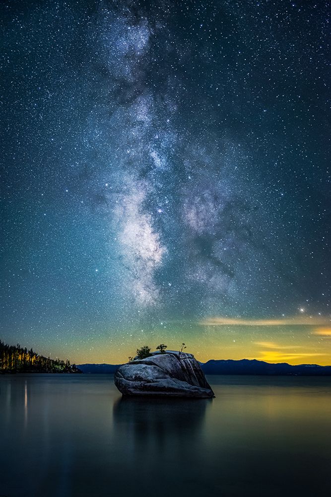 Bonsai Rock Milky Way art print by Jiong Chen for $57.95 CAD