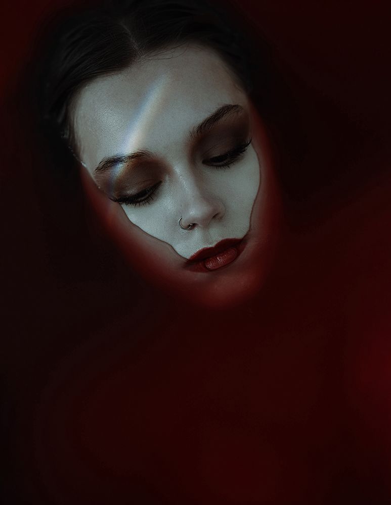 Red Moon art print by Yasin Hasanian for $57.95 CAD