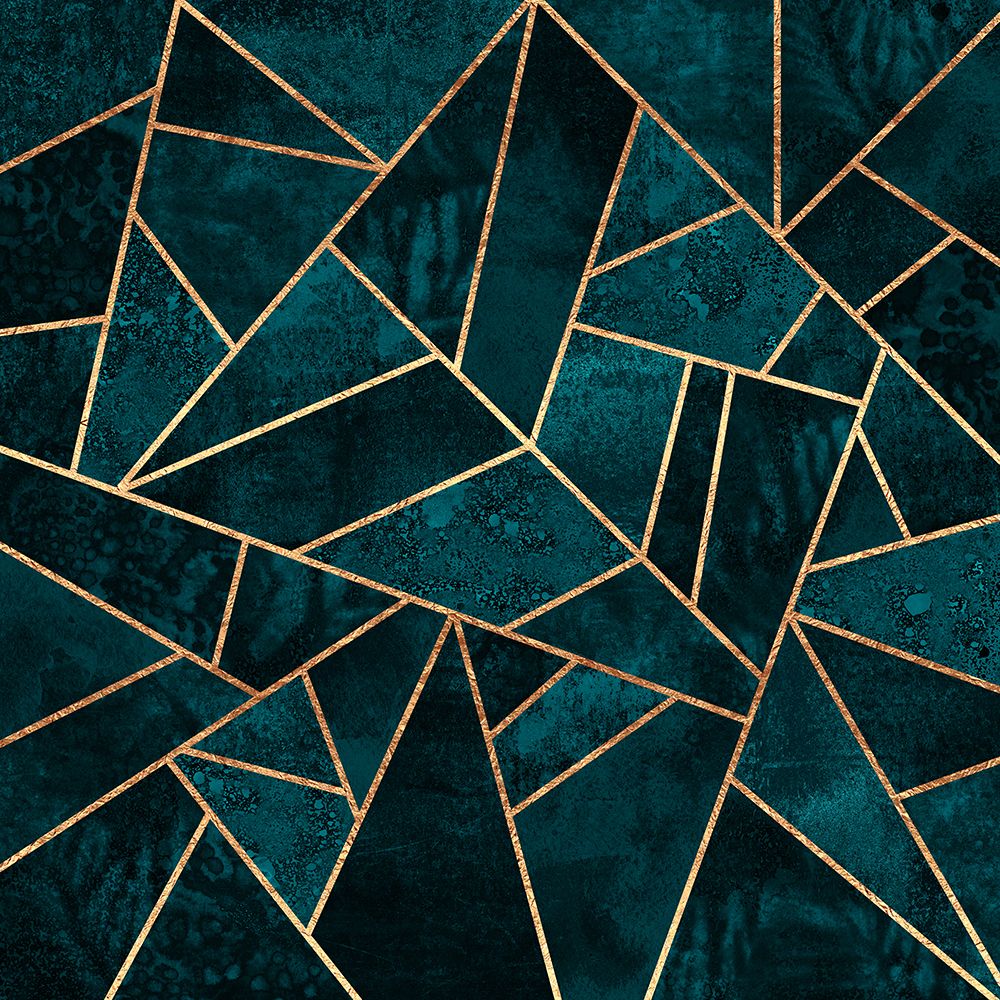 Deep Teal Stone art print by Elisabeth Fredriksson for $57.95 CAD