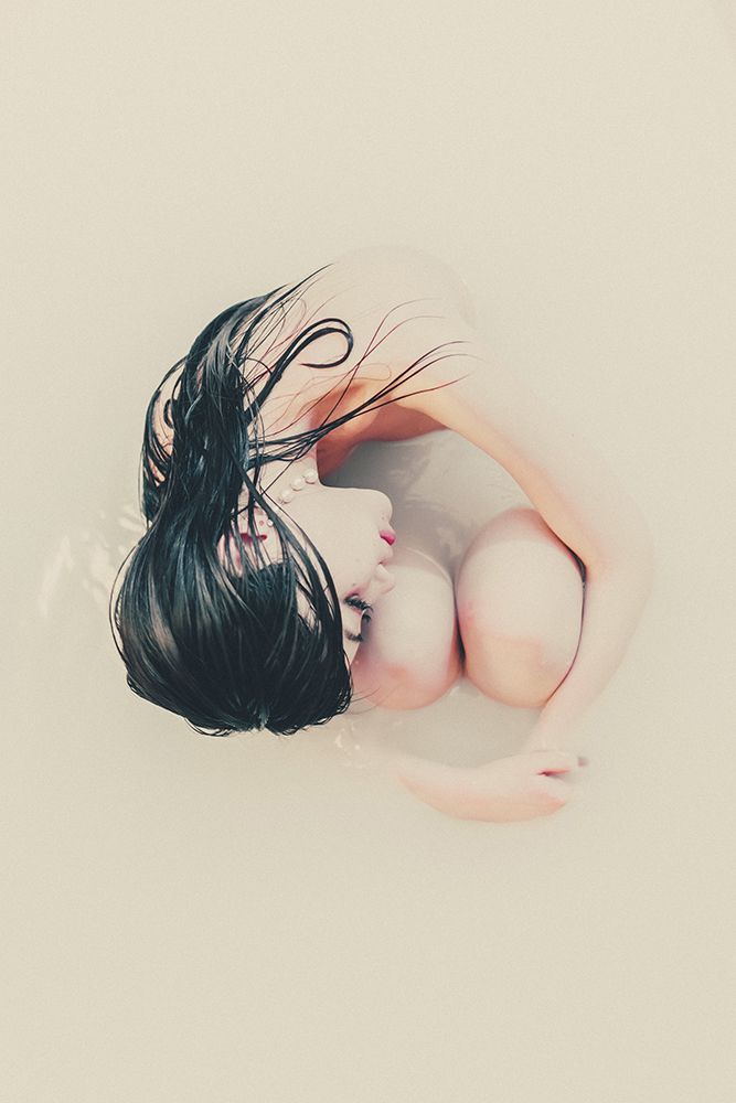 Milky white art print by Kurosaki Sangan for $57.95 CAD