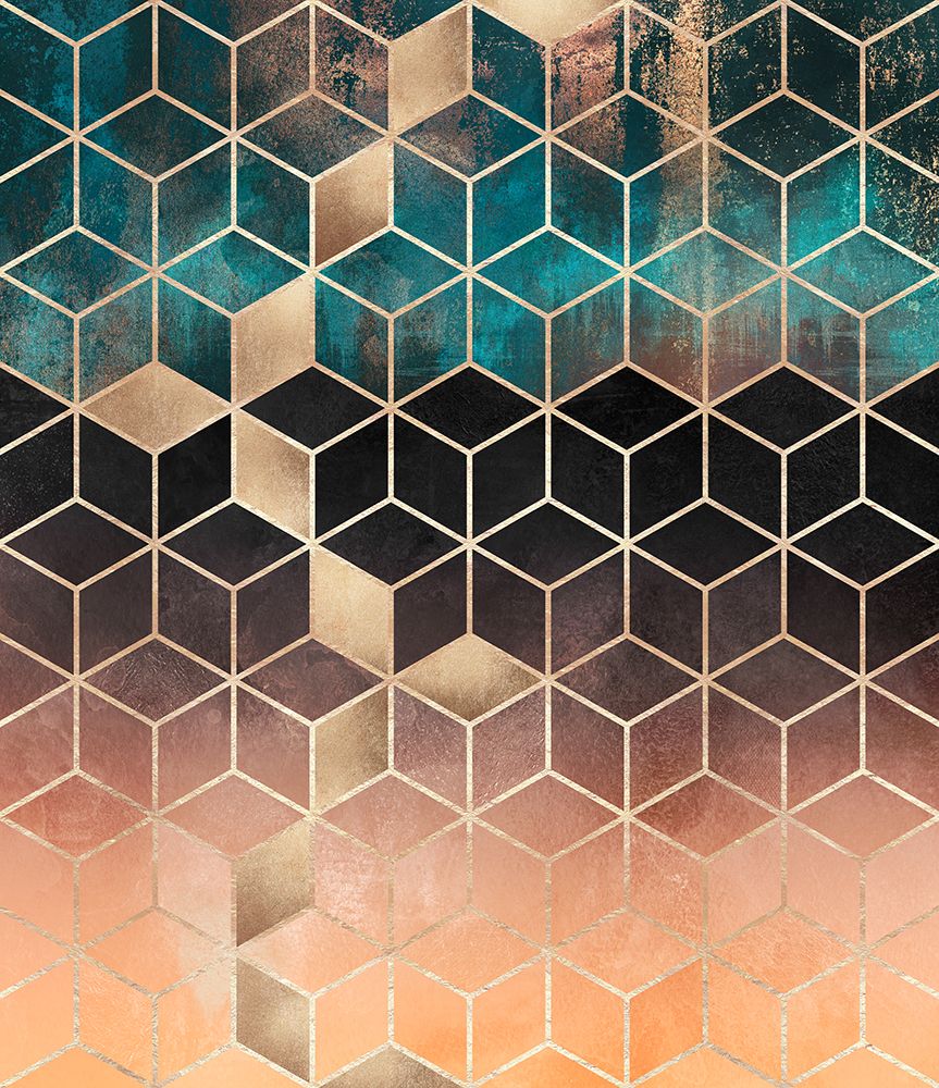 Ombre Dream Cubes art print by Elisabeth Fredriksson for $57.95 CAD