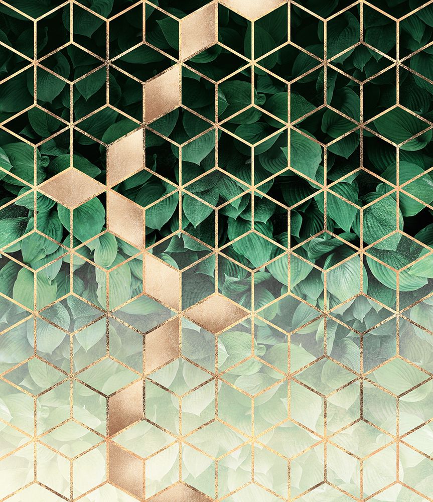 Leaves And Cubes art print by Elisabeth Fredriksson for $57.95 CAD