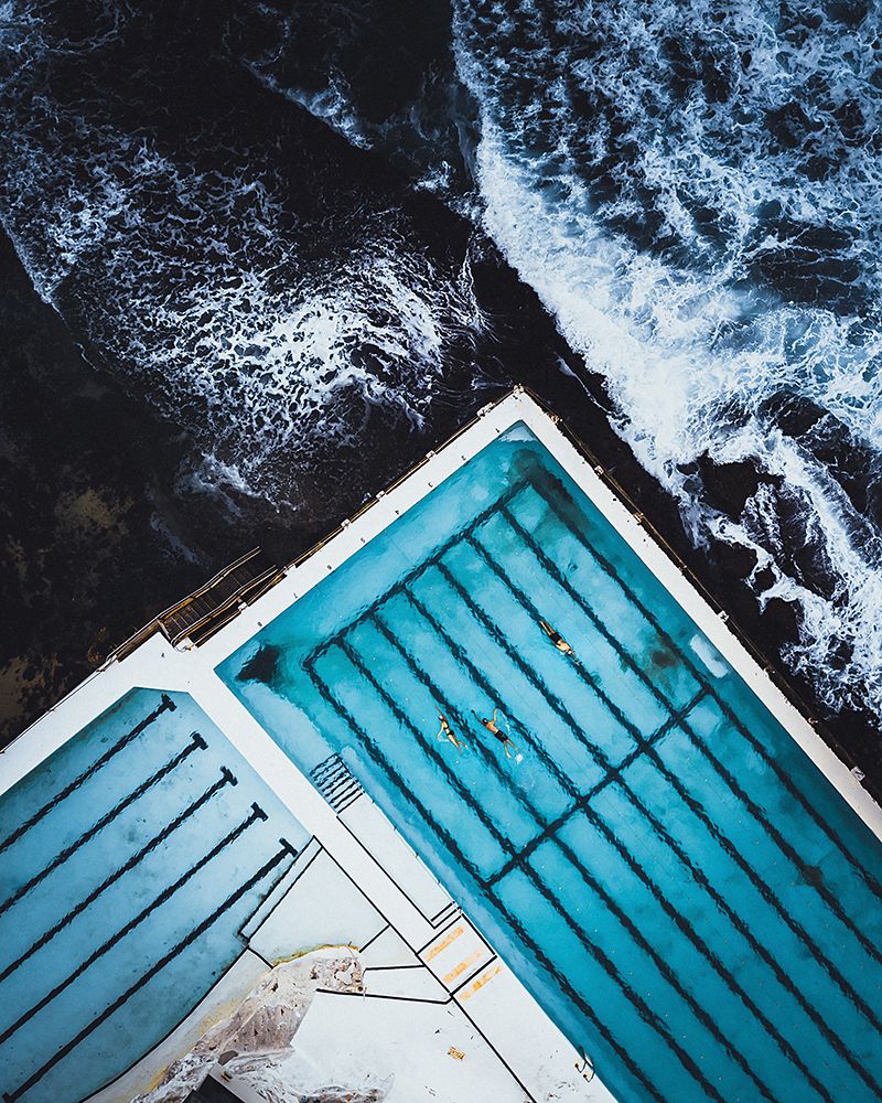 Most Famous Ocean Pool In Australia art print by Asad Sarfraz for $57.95 CAD