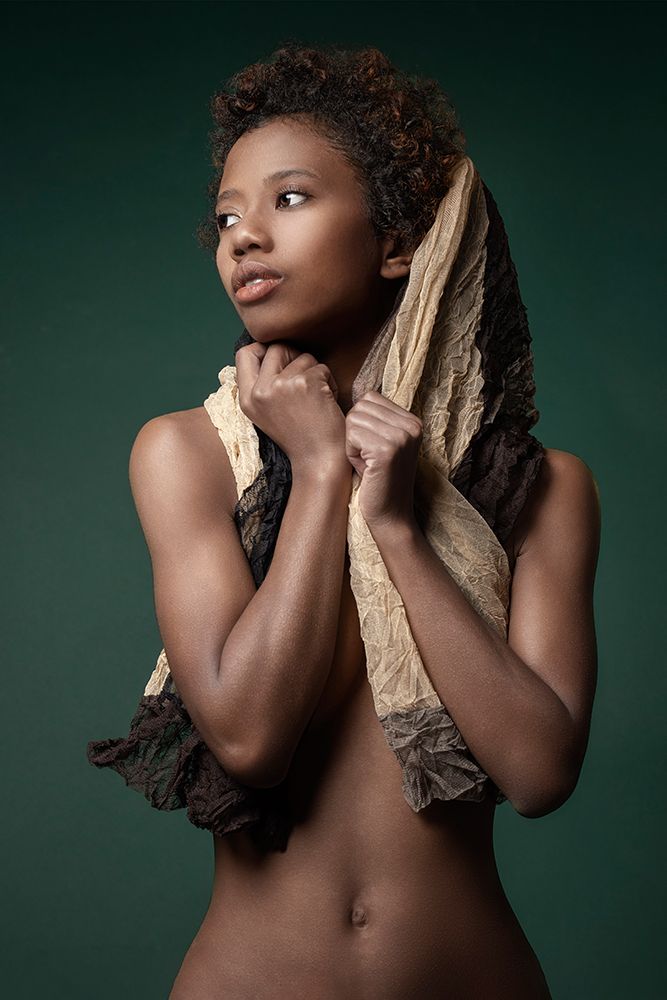 Portrait With Scarf art print by Jan Slotboom for $57.95 CAD