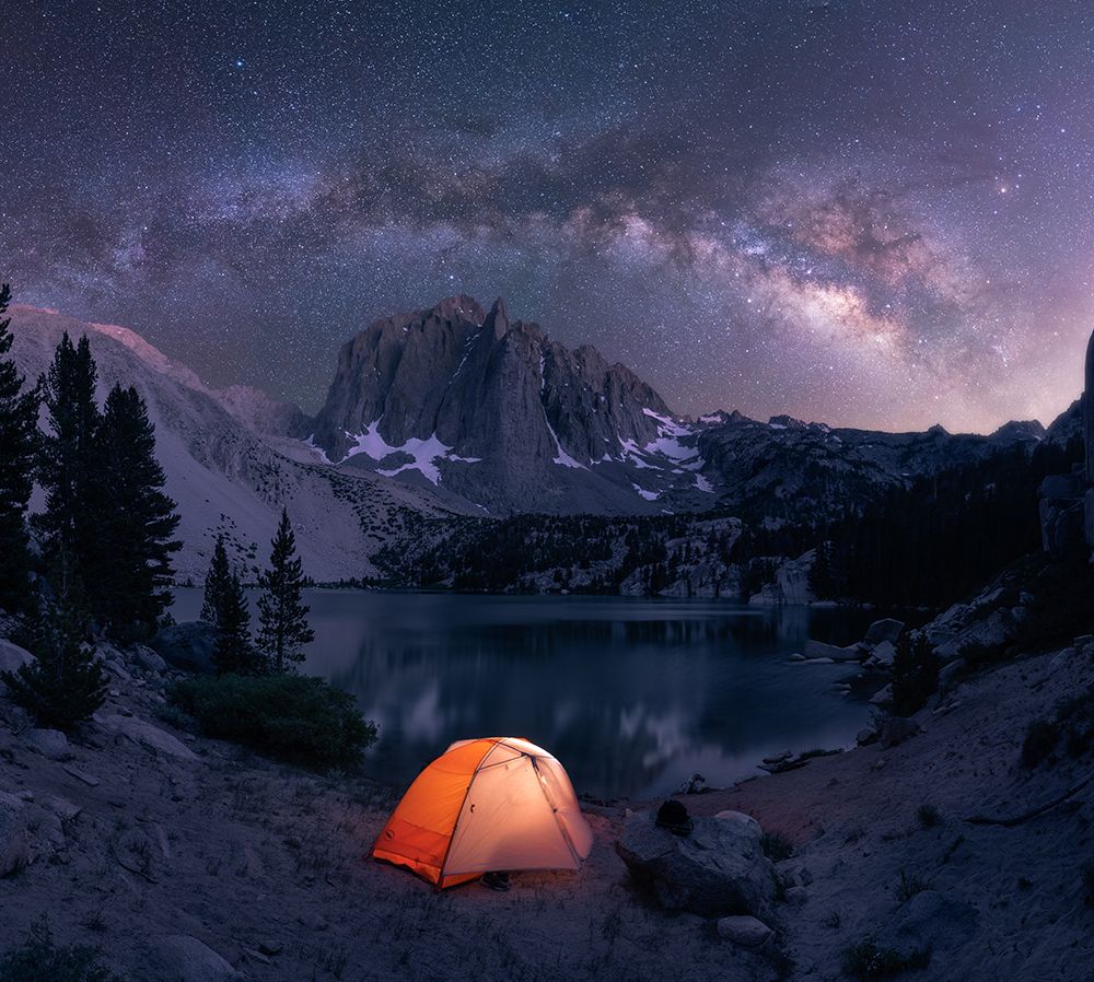 A Starry Night art print by Pritam De for $57.95 CAD