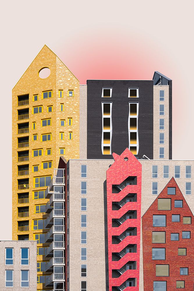 Playful Architecture art print by Greetje van Son for $57.95 CAD