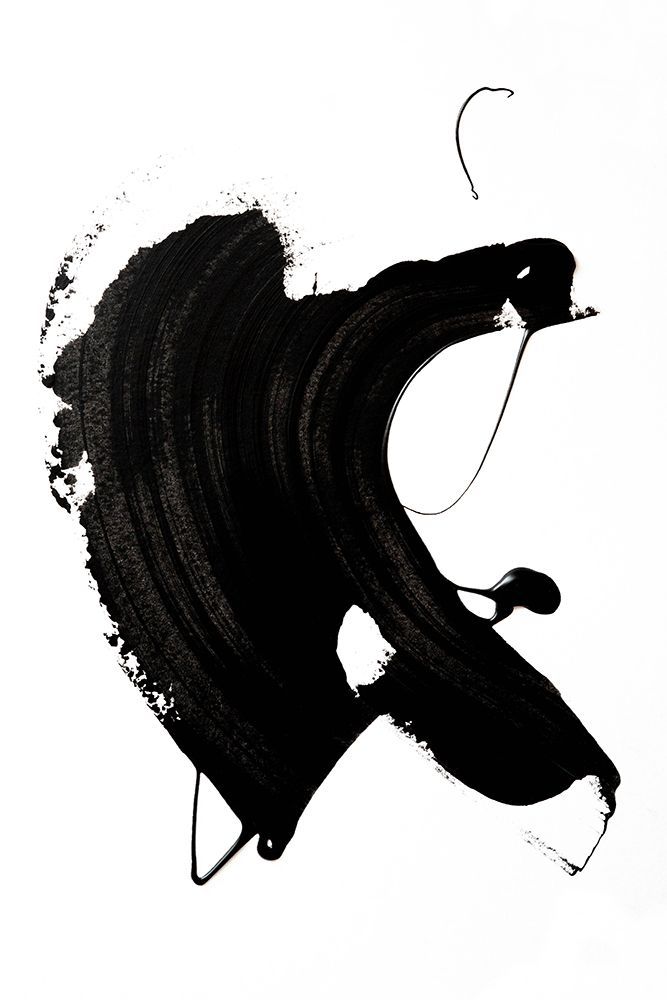 Black abstract Stroke art print by Anastasia Sawall for $57.95 CAD