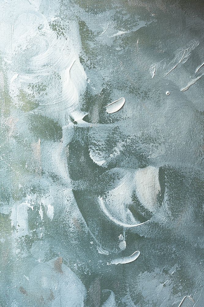 Green and White Acrylic No 2 art print by Anastasia Sawall for $57.95 CAD