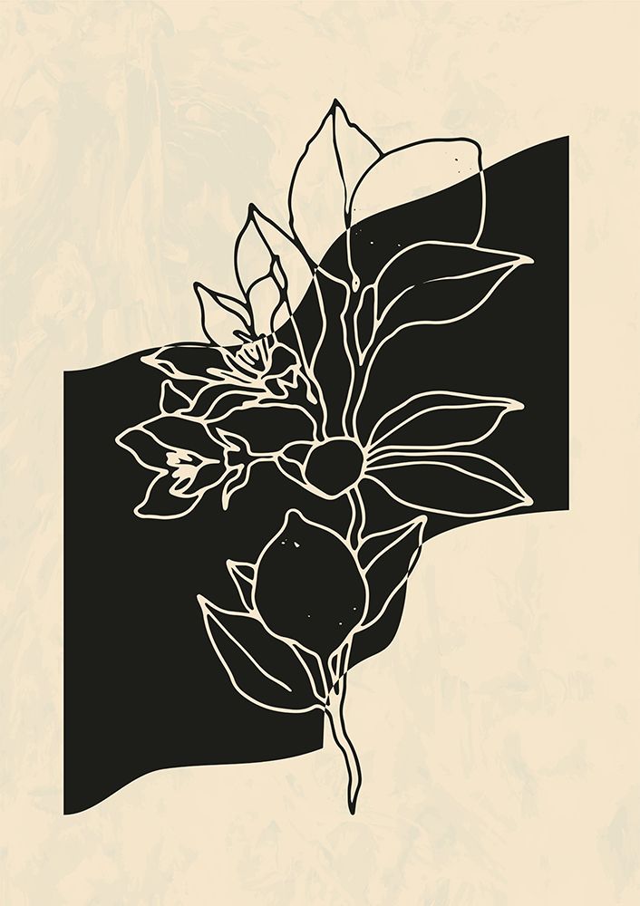 Abstract Flower 4 art print by NKTN for $57.95 CAD
