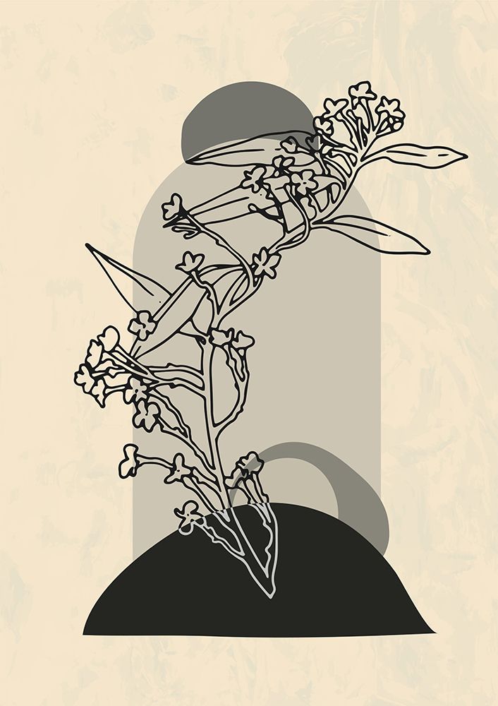 Abstract Flower 5 art print by NKTN for $57.95 CAD