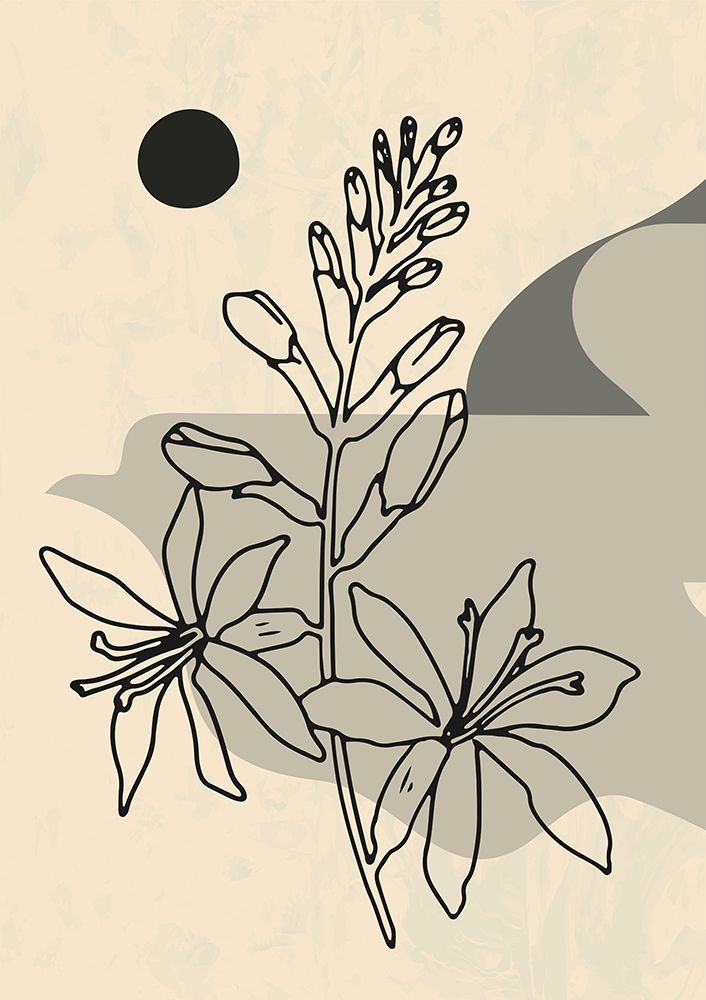 Abstract Flower 1 art print by NKTN for $57.95 CAD