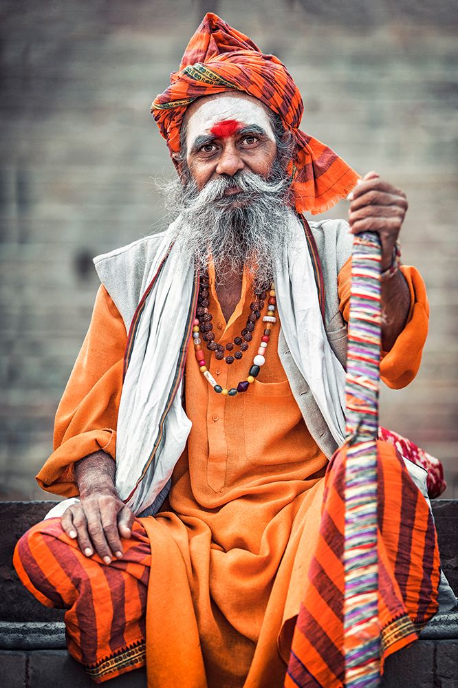 Varanasi Guru art print by Milton Louiz for $57.95 CAD