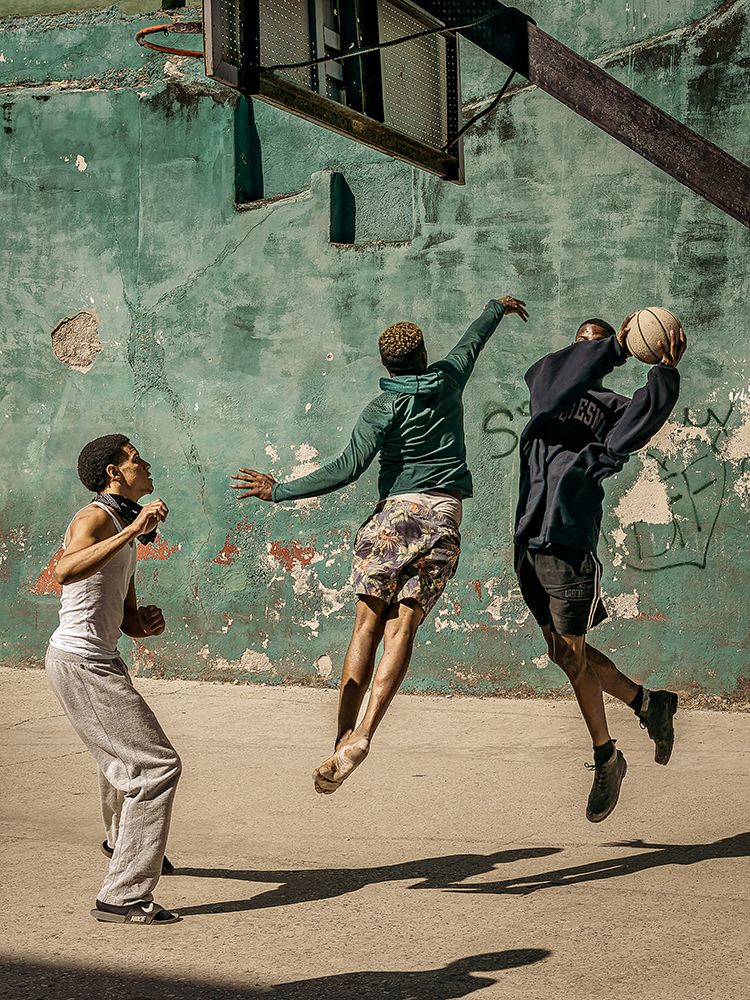 Playing Basketball art print by Andreas Bauer for $57.95 CAD