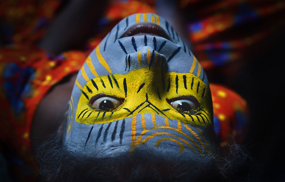 Face Painting art print by Nilendu Banerjee for $57.95 CAD
