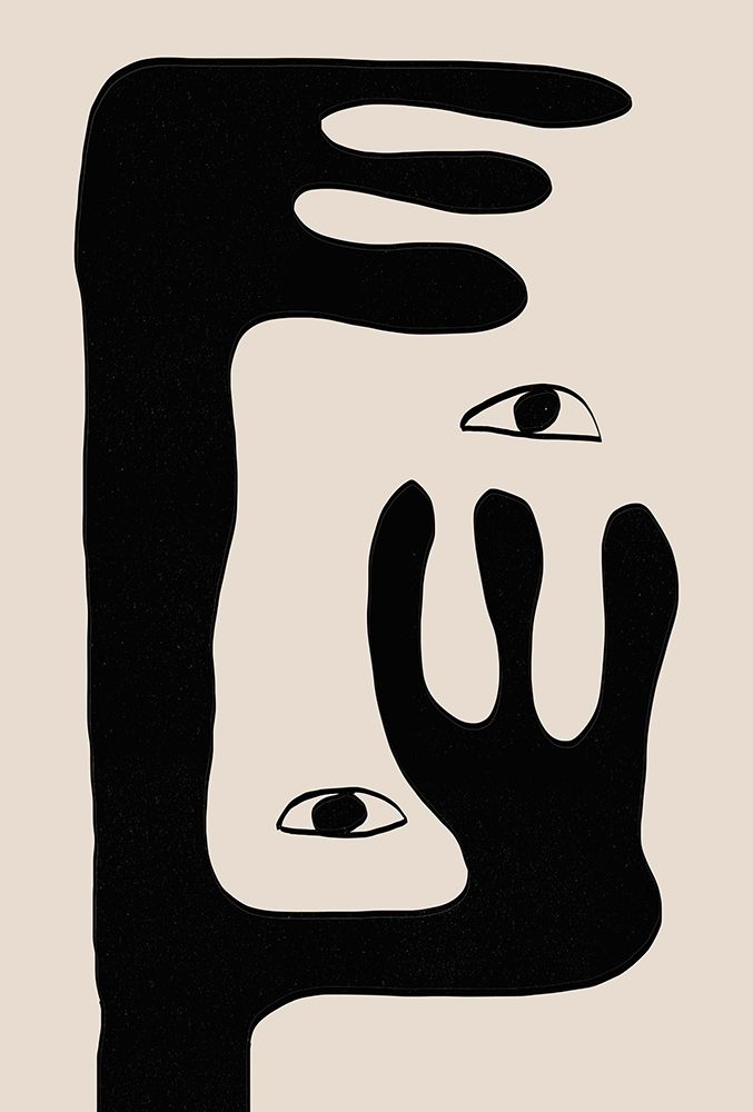 Abstract Face No2. art print by The Miuus Studio for $57.95 CAD