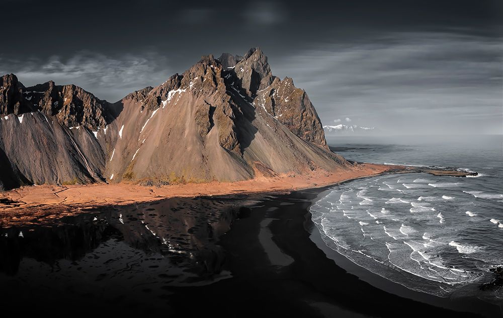 Black sand beach art print by Wei (David) Dai for $57.95 CAD