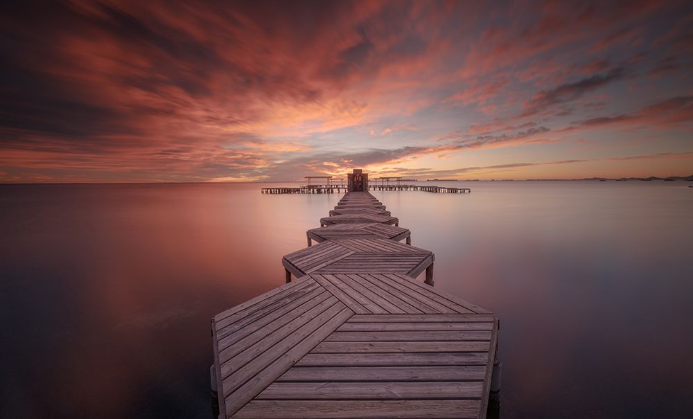 Amanecer en el balneario art print by Doroteo Tobarra Narro for $57.95 CAD