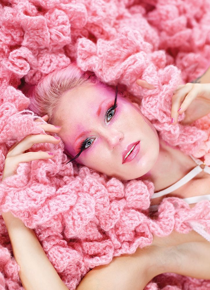 pink lady art print by Michael Allmaier for $57.95 CAD