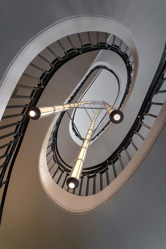 Stairs With Lights art print by Isabelle Dupont for $57.95 CAD